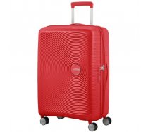 American Tourister Soundbox Bőrönd Coral Red 46,5x67x29/32 cm