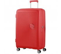 American Tourister Soundbox Bőrönd Coral Red 51,5x77x29,5/32,5 cm
