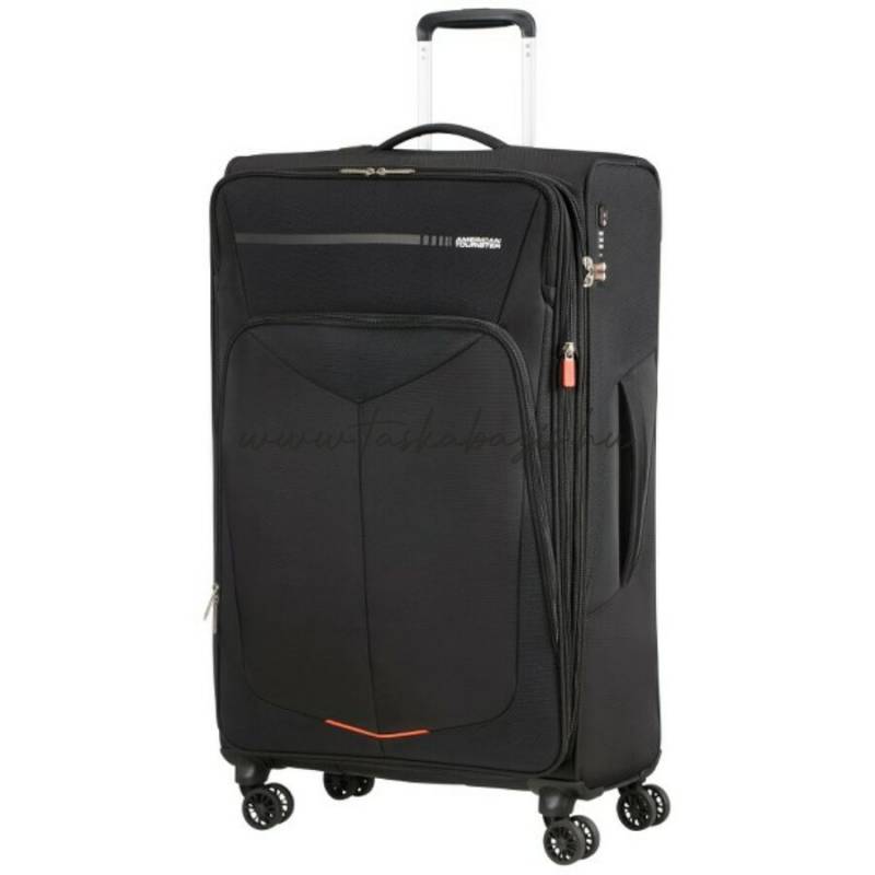 American Tourister Summerfunk Bőrönd Black 46,5x79x30,5/32,5 cm